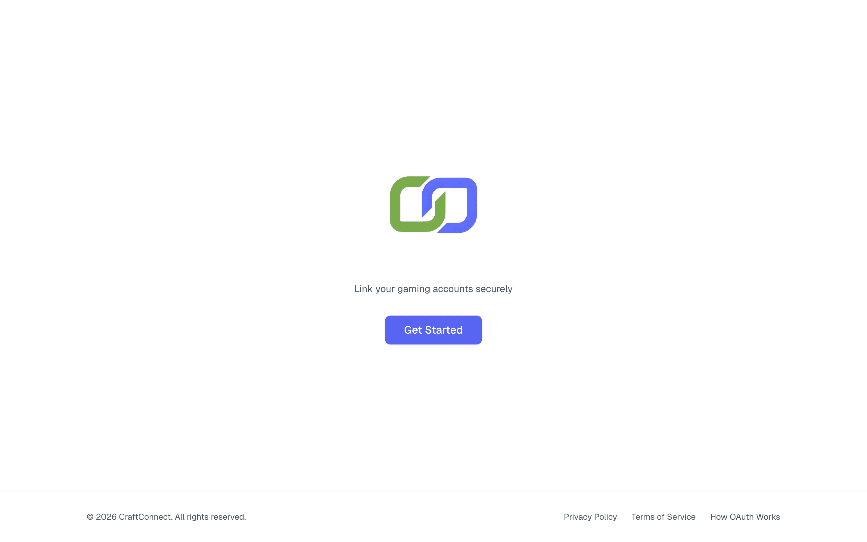 Screenshot of CraftConnect